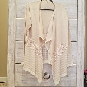 Stitch Fix Lahaina Lace Detail Knit Cardigan